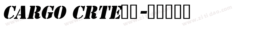 cargo crTE常规字体转换